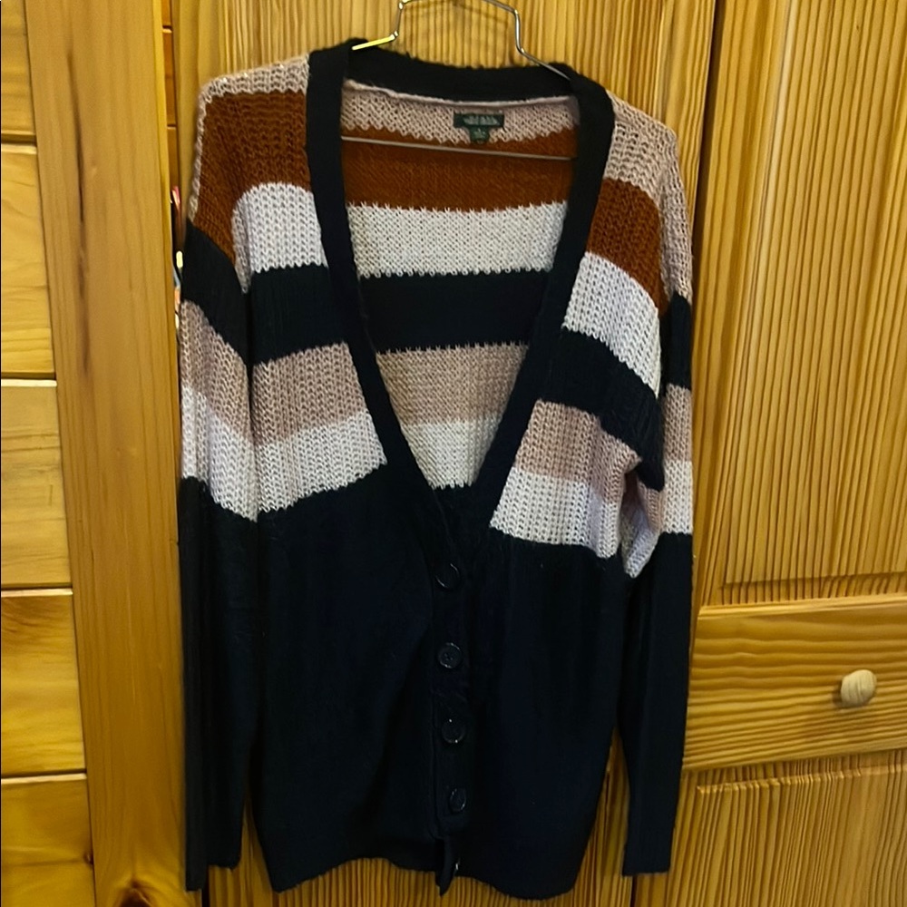 Apt. 9 Striped Cardigan Sweater